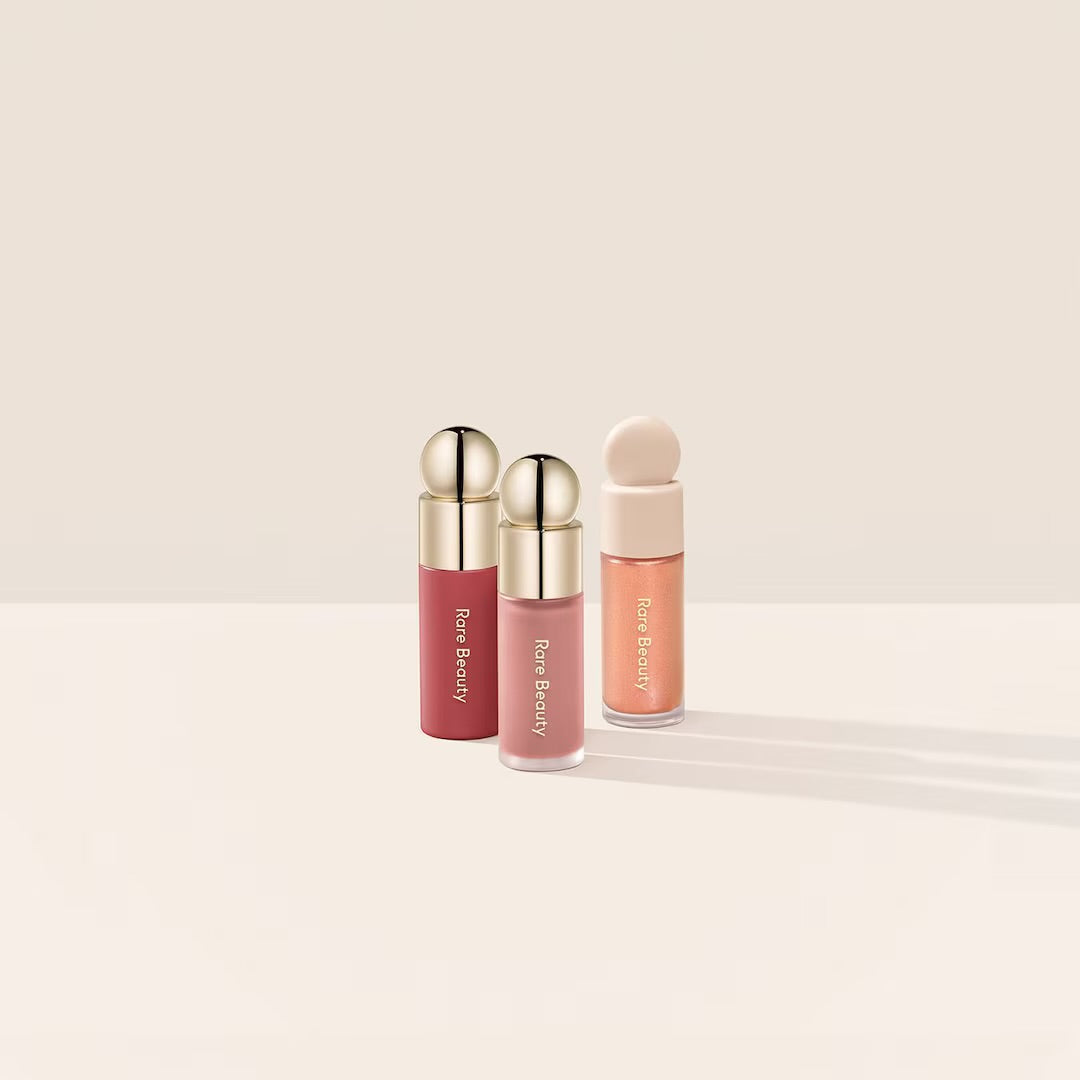 Rare Beauty Bright & Rosy Mini Lip & Cheek Set