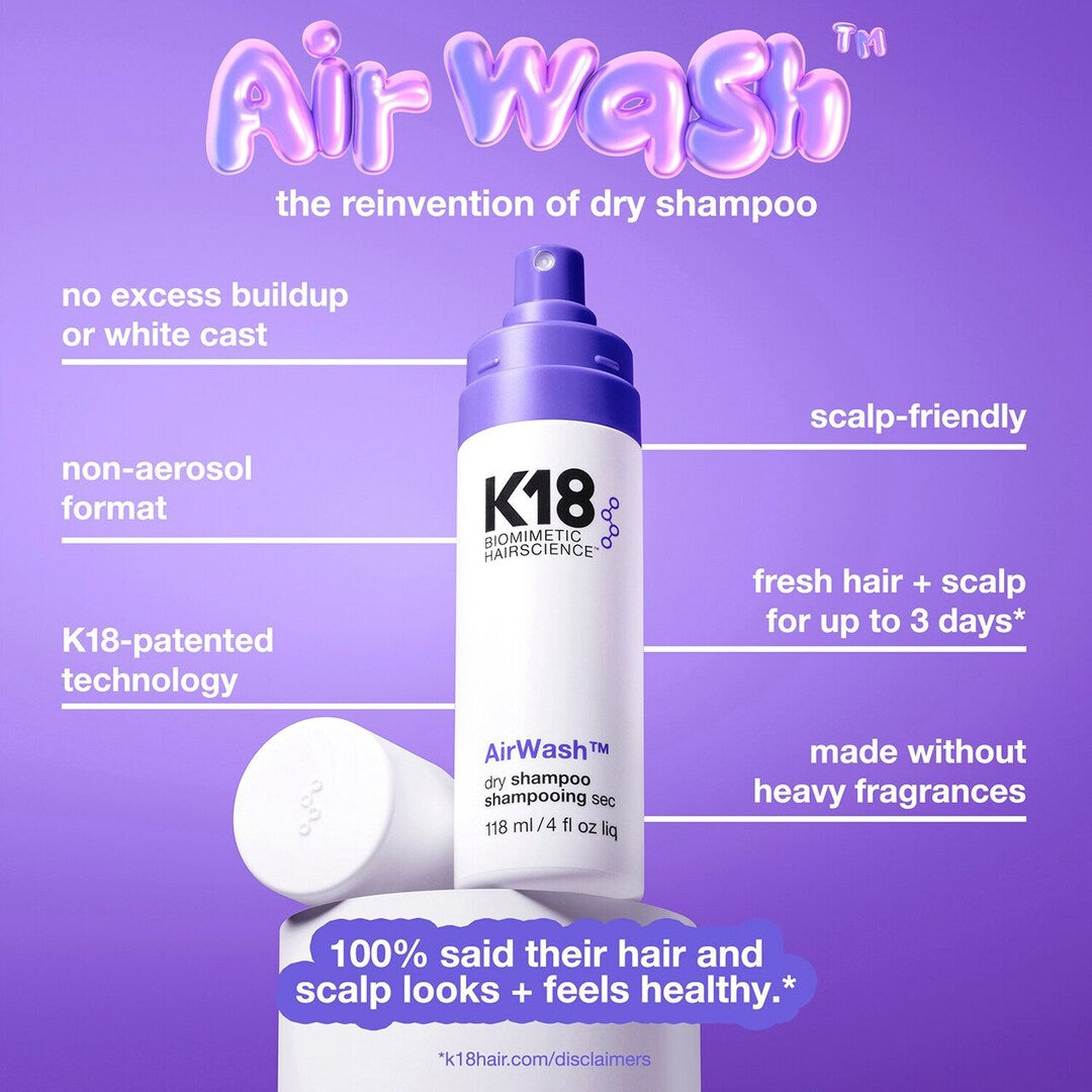 K18 AirWash Dry Shampoo 118 ml