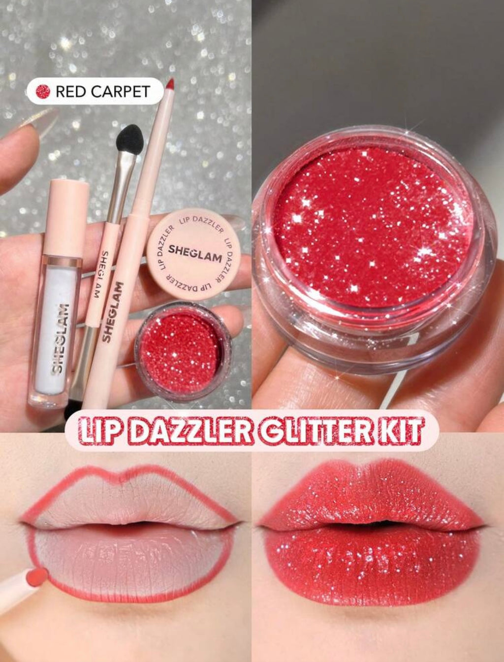Sheglam Lip Dazzler Glitter Kit