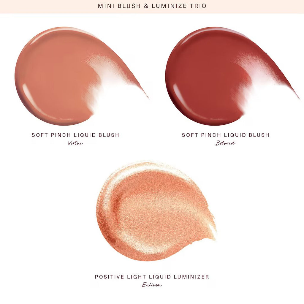 Rare Beauty Mini Blush & Luminize Trio
