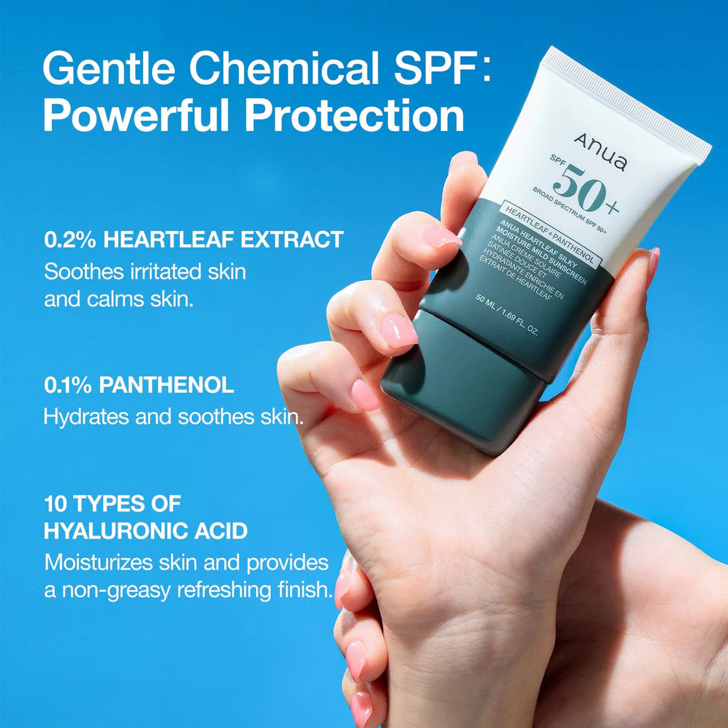 Anua Heartleaf Silky Moisture Sun Cream 50 ml