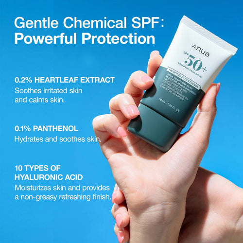 Anua Heartleaf Silky Moisture Sun Cream 50 ml