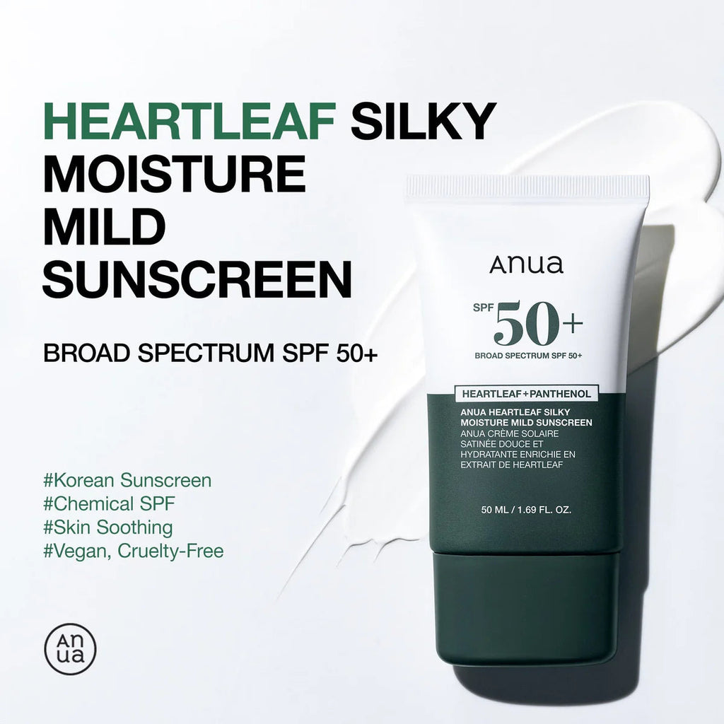 Anua Heartleaf Silky Moisture Sun Cream 50 ml