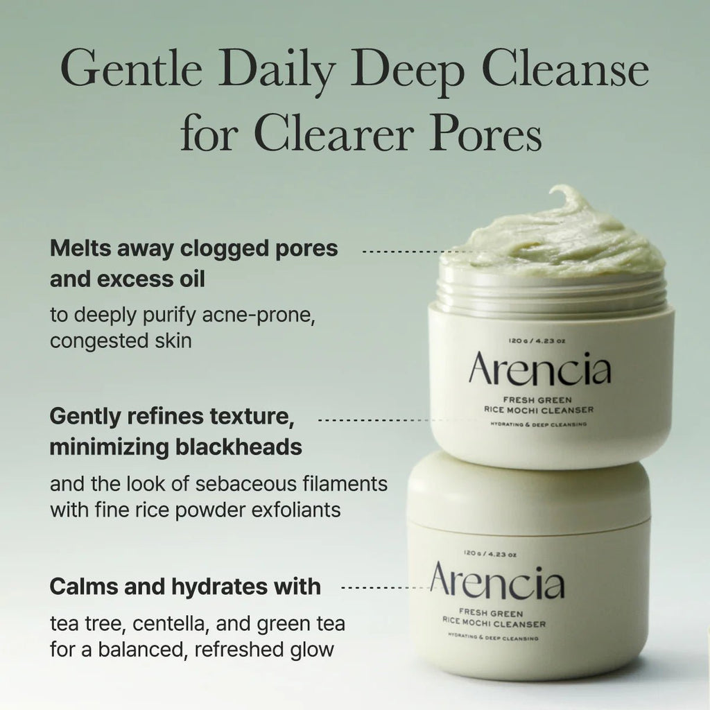 Arencia Fresh Green Rice Mochi Cleanser 120g - Rabeauty