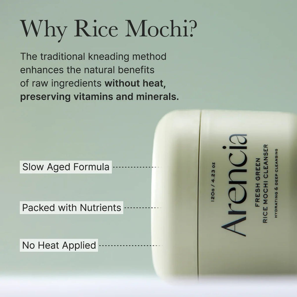 Arencia Fresh Green Rice Mochi Cleanser 120g - Rabeauty