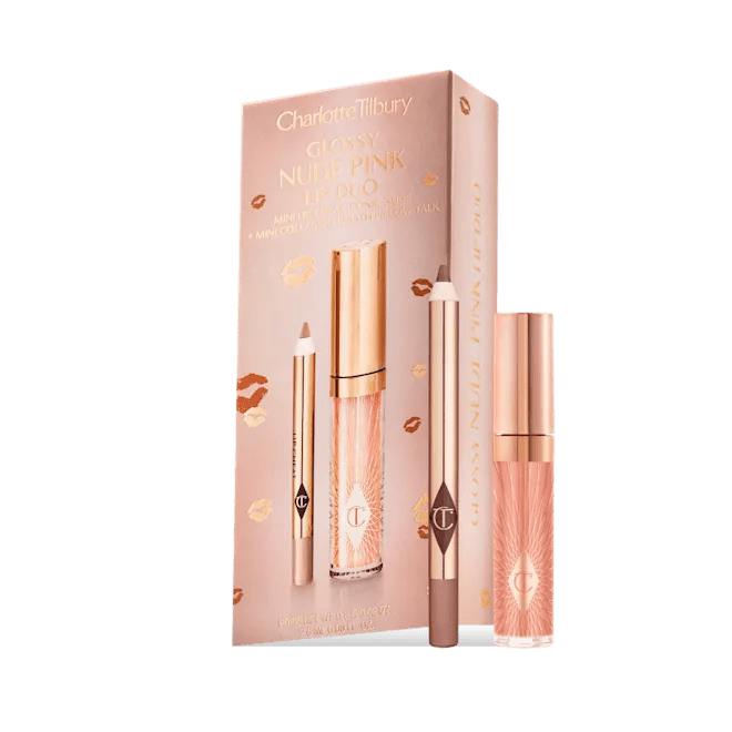 Charlotte Tilbury Glossy Nude Pink Lip Duo - Rabeauty