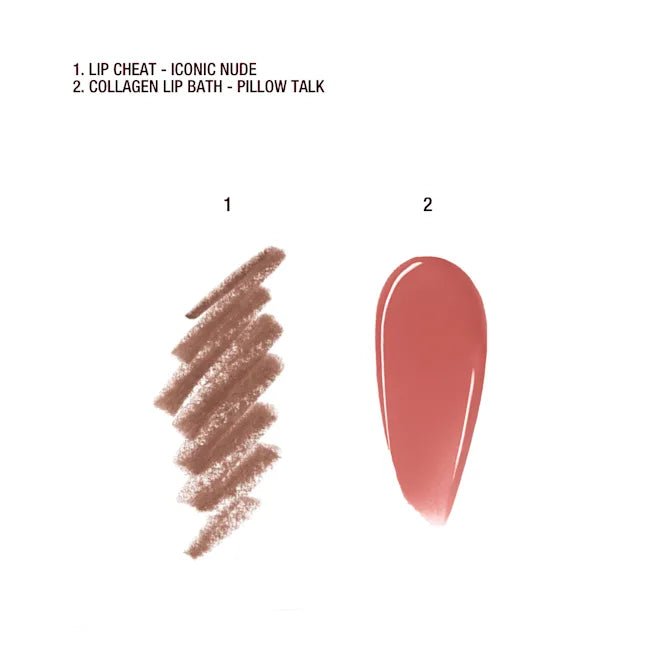 Charlotte Tilbury Glossy Nude Pink Lip Duo - Rabeauty